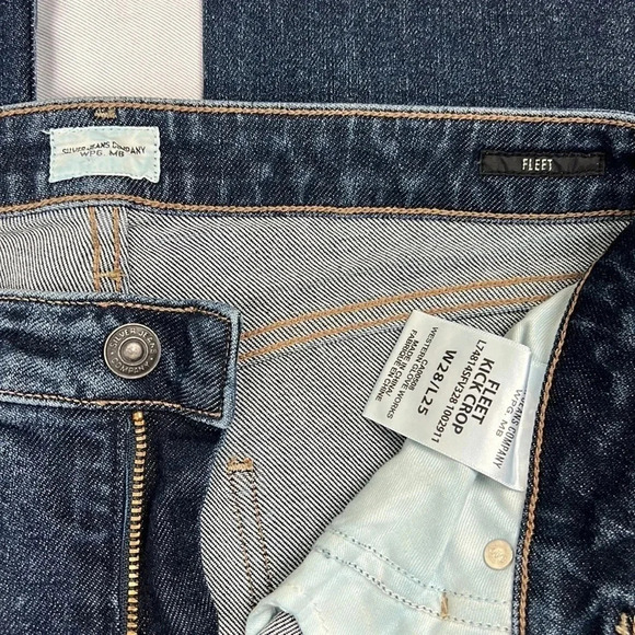 NWT SilverJean Co High Rise Fleet Kick Crop Jean Size 28 - Picture 6 of 11